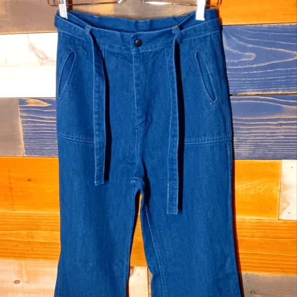 Vintage 70's Bohemian Denim Jeans Kmart 12 - Picture 2 of 6